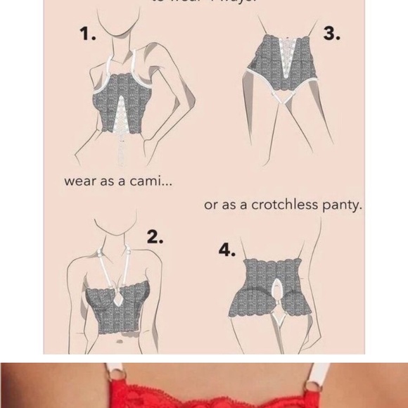 We Are HAH /FP Top 2 Bottom Cami/ Panty WEAR HER 4 ways!!! NWT! - Picture 5 of 5